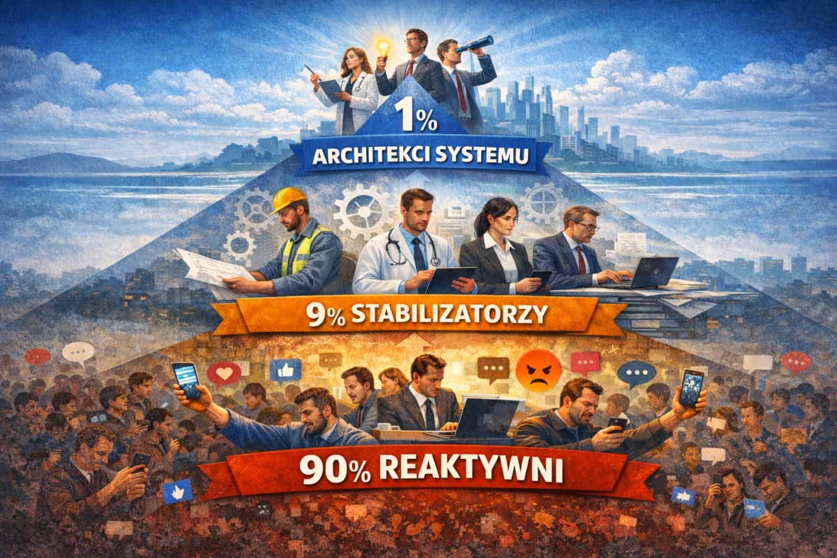 Model 90-9-1 ilustrujący nierówny udział użytkowników w tworzeniu i dystrybucji treści
