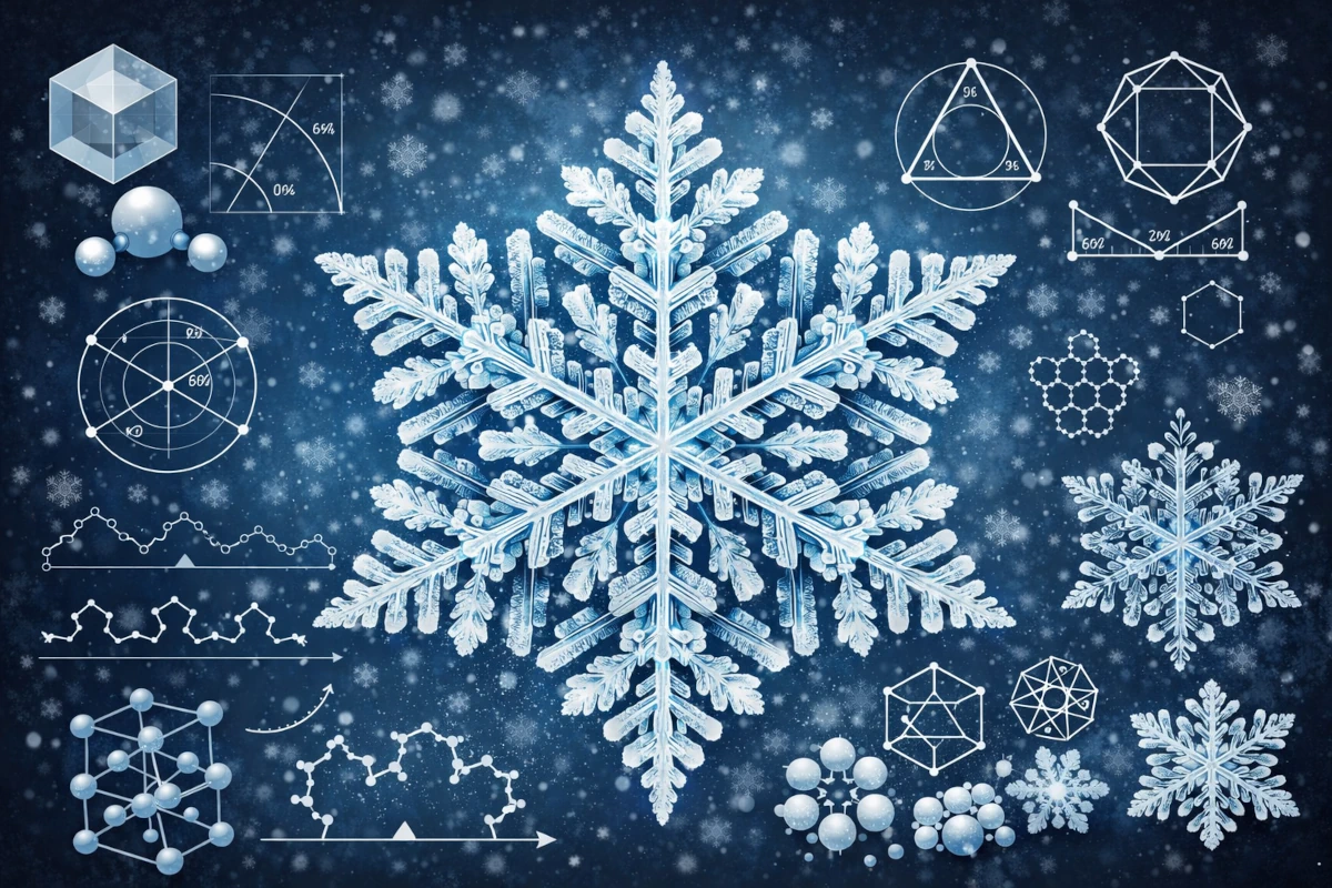 Geometria płatków śniegu – symetria i struktura kryształów lodu
