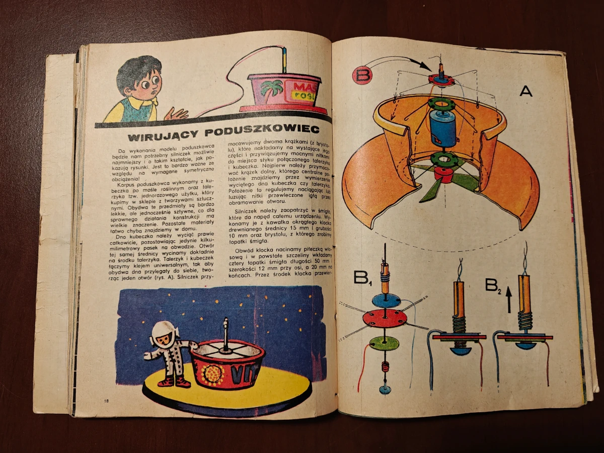 Kalejdoskop Techniki – kącik konstruktorów, archiwalne wydanie pisma dla młodych techników