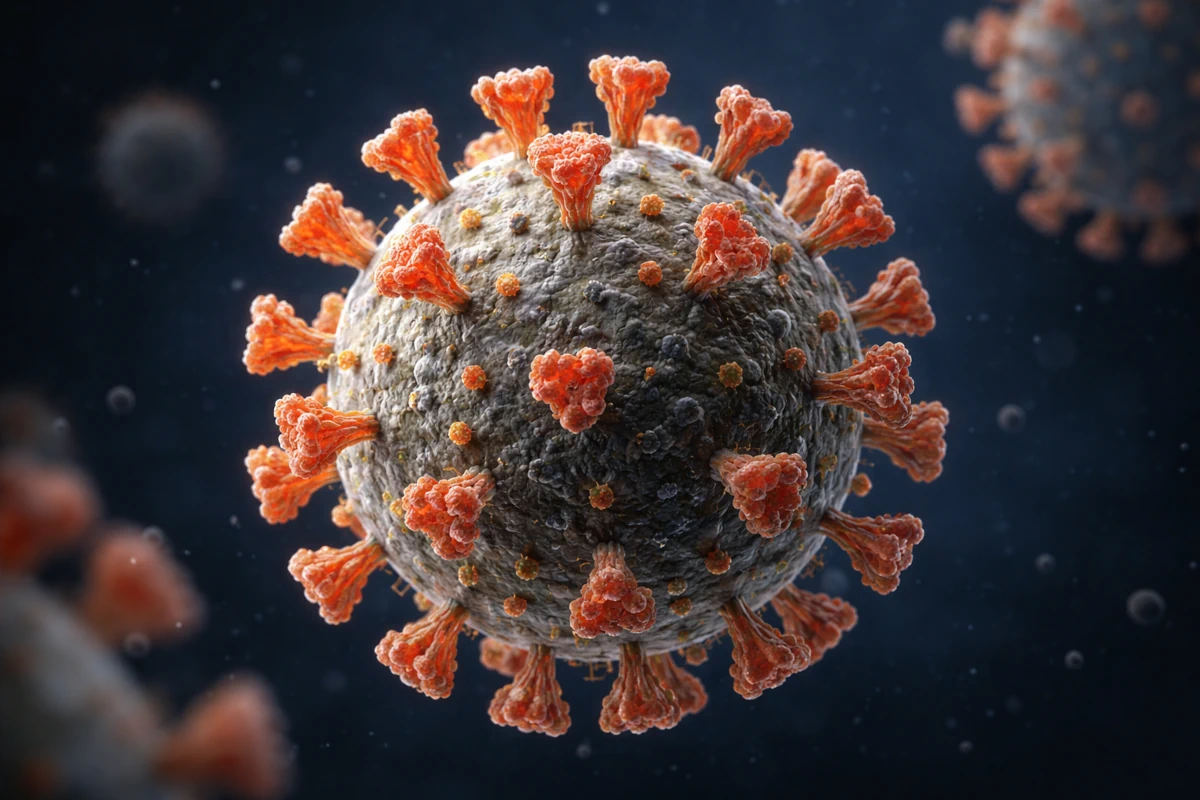 Wizualizacja wirusa SARS-CoV-2
