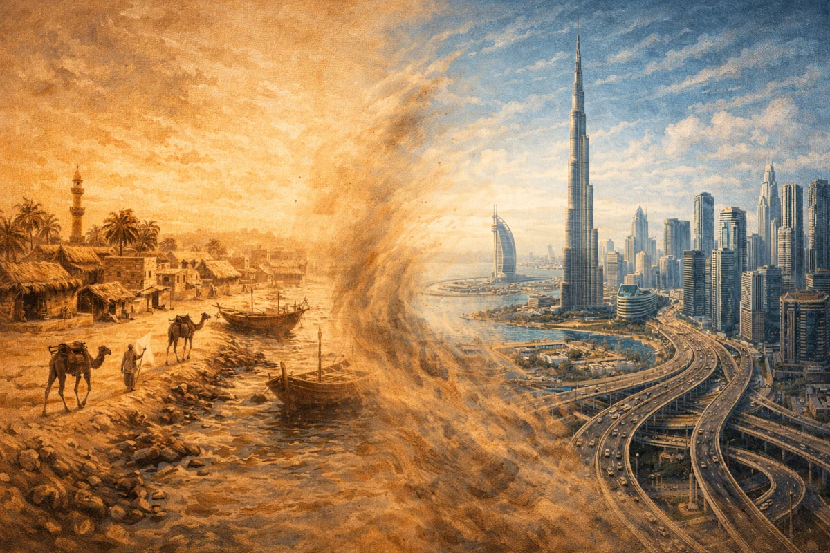 Dubaj jako kontrast starego i nowogo
