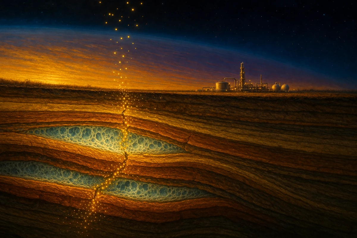 Złoża helu w skałach osadowych oraz jego migracja ku powierzchni i wydobycie przemysłowe