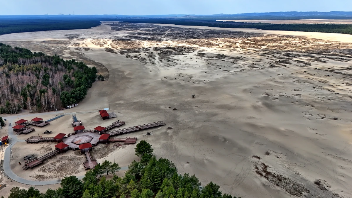 Pustynia Błędowska – platforma widokowa Róża Wiatrów