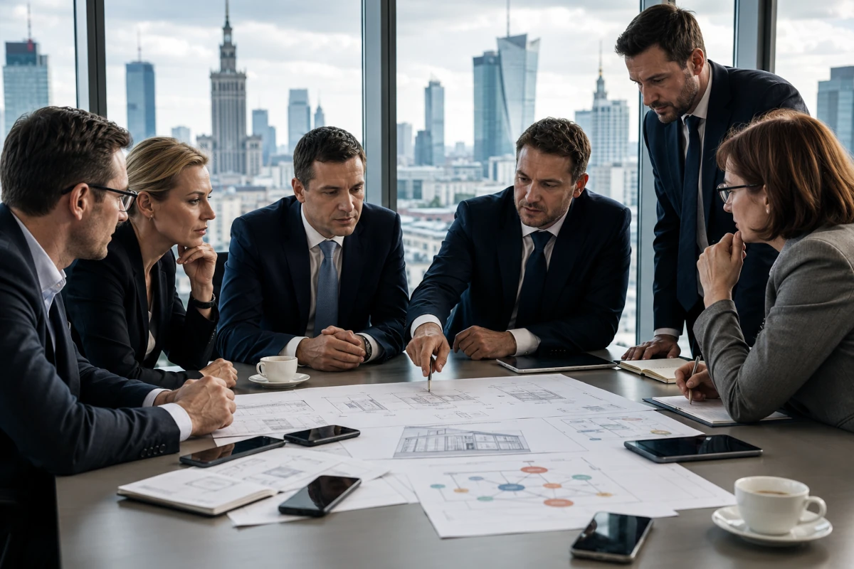 Przedstawiciele konkurujących banków podczas rozmów o wspólnym systemie płatności mobilnych