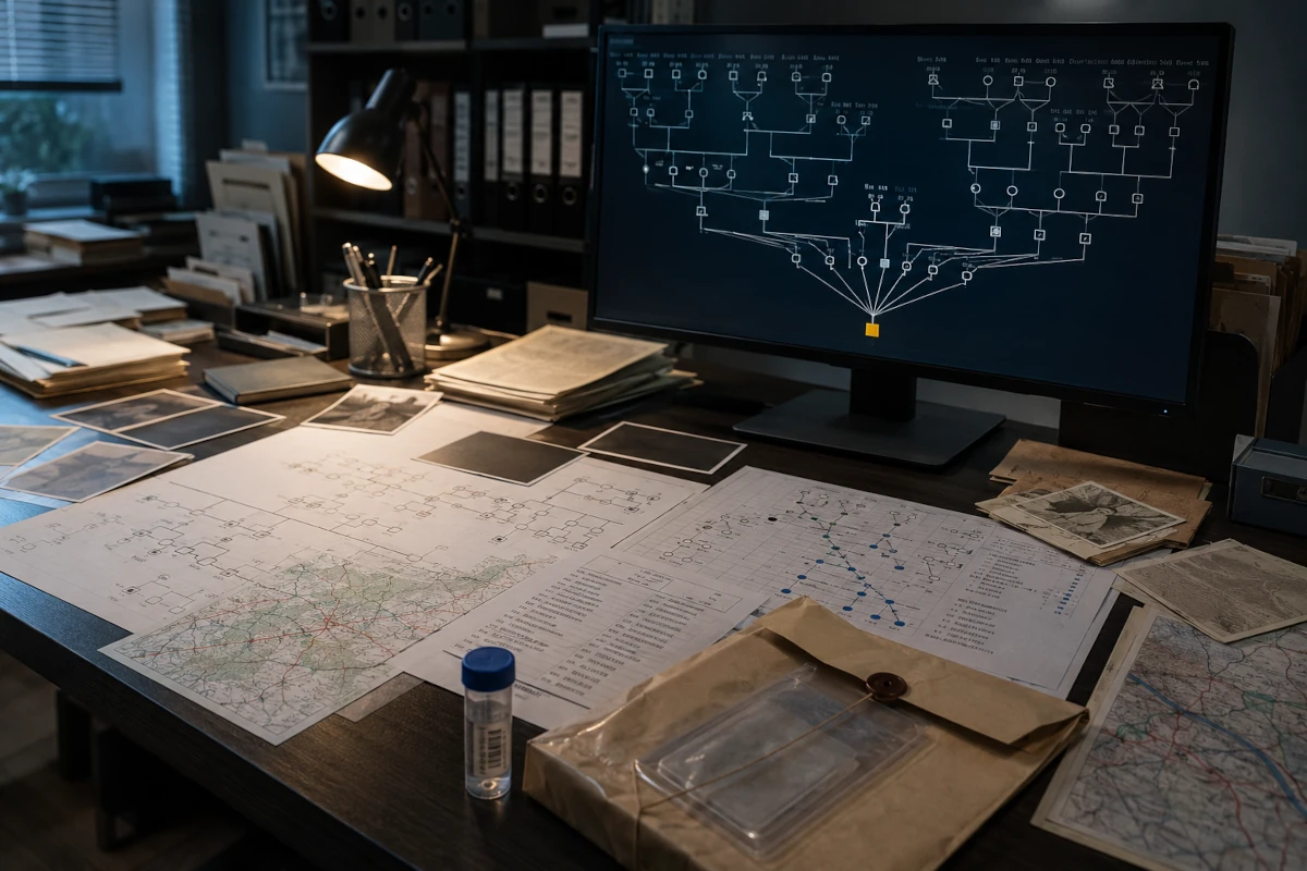 Analiza dalekich dopasowań DNA i budowanie rozbudowanego drzewa genealogicznego