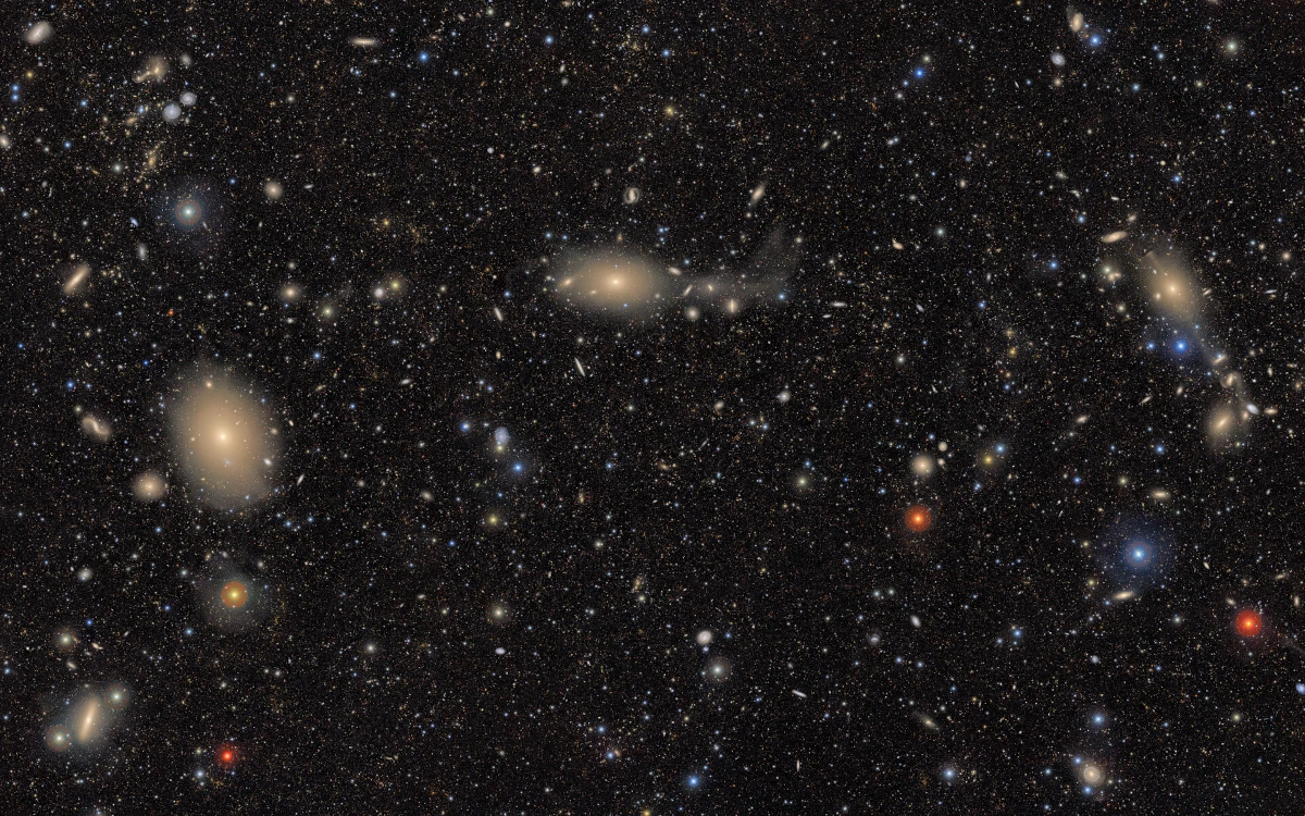 Fragment południowej części Gromady w Pannie sfotografowany przez Vera C. Rubin Observatory