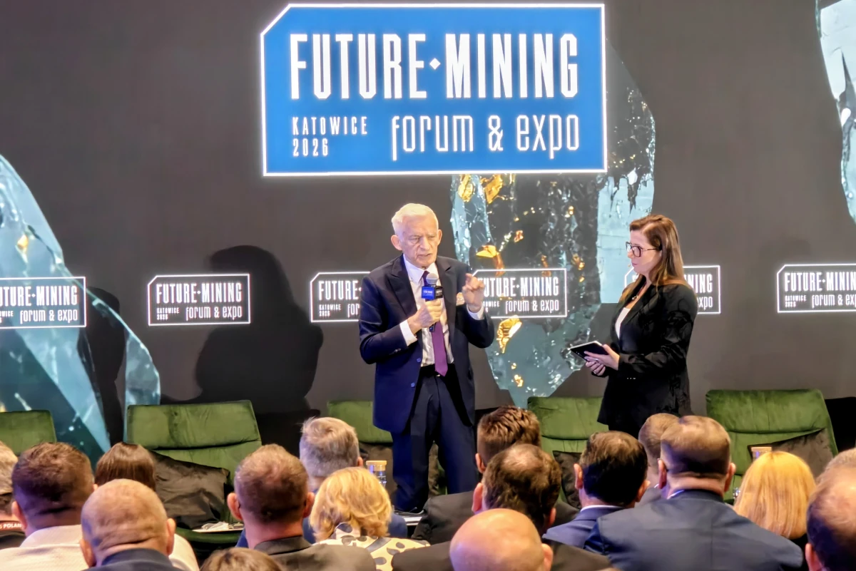 Jerzy Buzek podczas sesji inauguracyjnej Future Mining Forum & Expo 2026 w Katowicach
