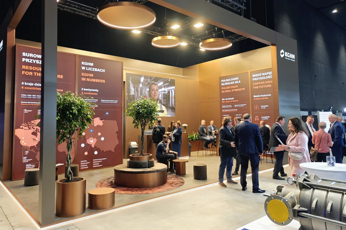 Stoisko KGHM podczas Future Mining Forum & Expo 2026 w Katowicach