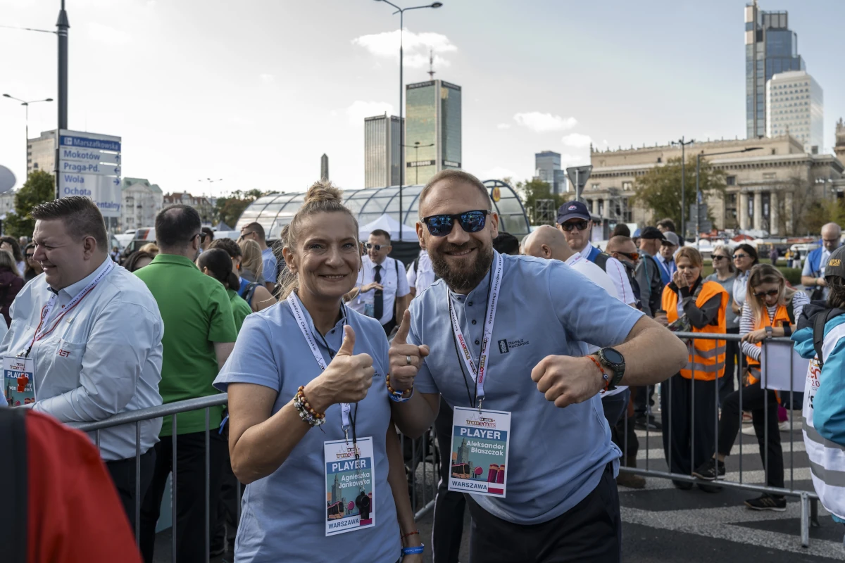Agnieszka Jankowska i Aleksander Błaszczak reprezentujący Warszawę podczas TRAM-EM 2026