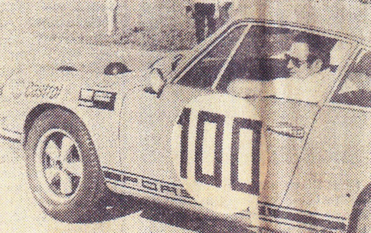 Sobiesław Zasada w Porsche 911 S podczas Rajdu Polski 1969